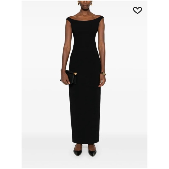 Toteme Dresses & Skirts - Toteme Elegant Black Curved Off-Shoulder Maxi Dress Originally $1,568 NWOT